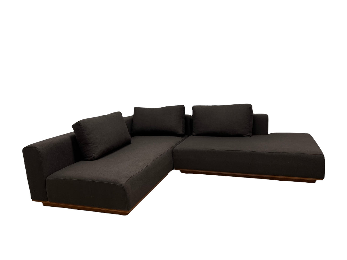 Nyomtrukket lekkert Bolia Element design hjørnesofa m pall