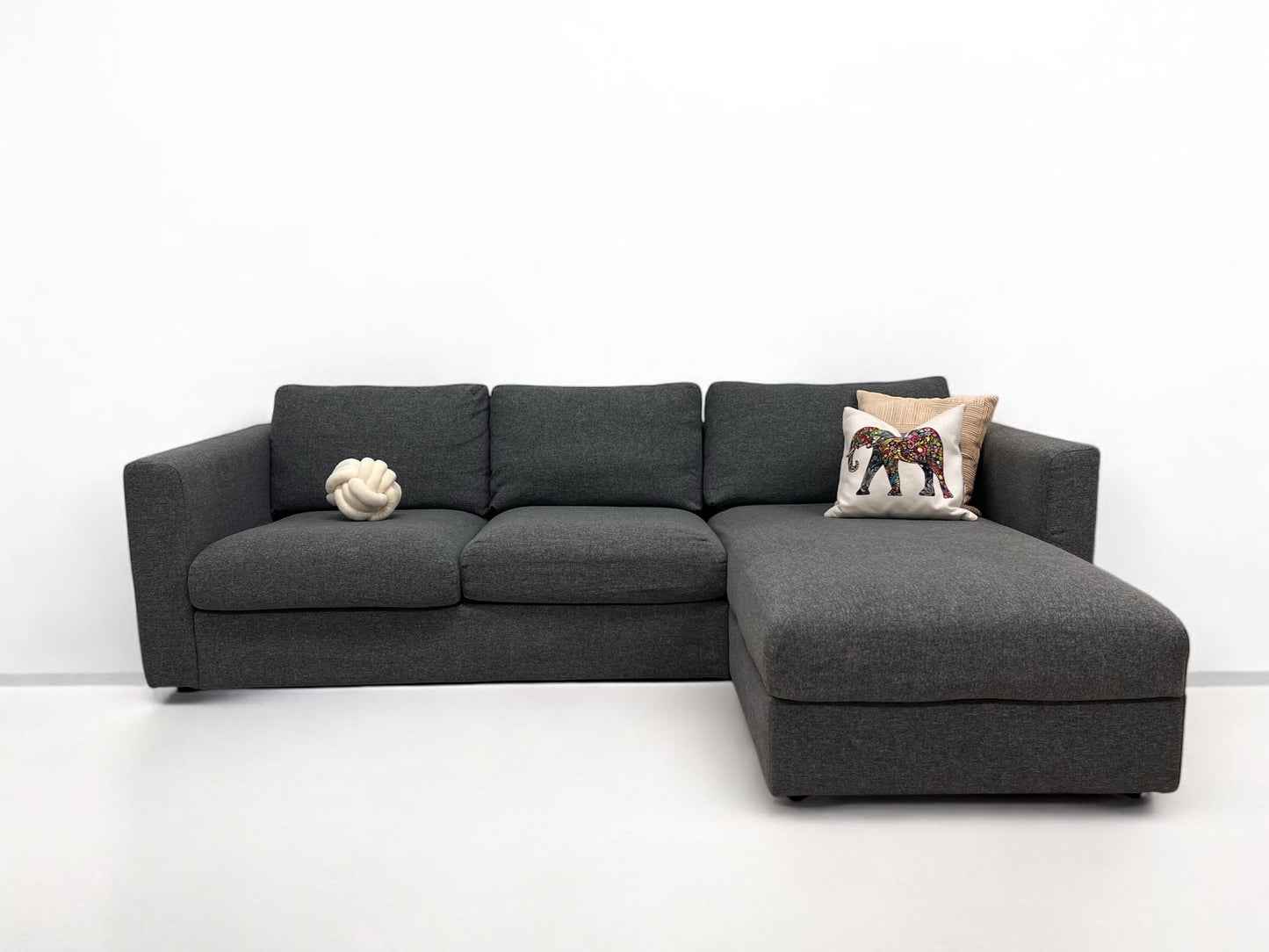 Nyrenset Ikea Vimle hjørnesofa m oppbevaring