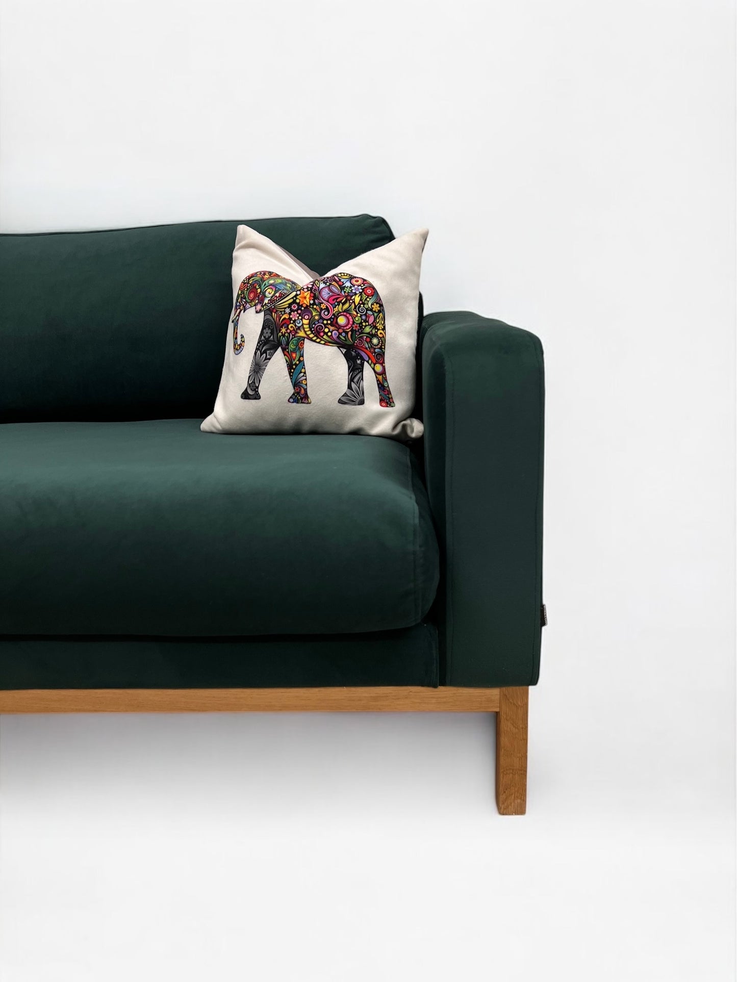 Nydelig nyomtrukket Bolia North 3 seter designsofa