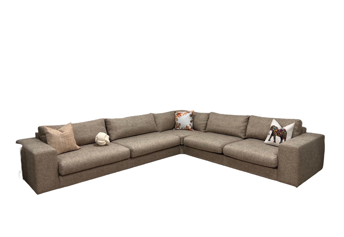 Nyomtrukket nydelig Bolia Sepia design hjørnesofa