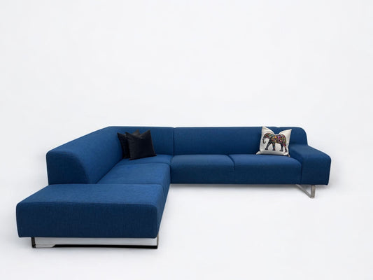 Strøken Bolia Seville design hjørnesofa i blå