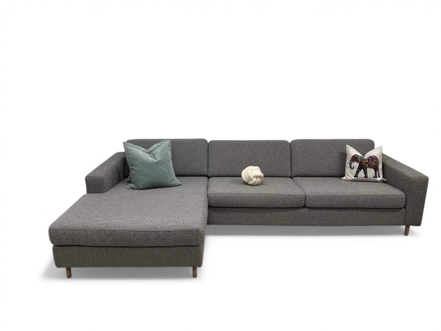 Nyomtrukket lekkert Bolia Scandinavia hjørnesofa m pall