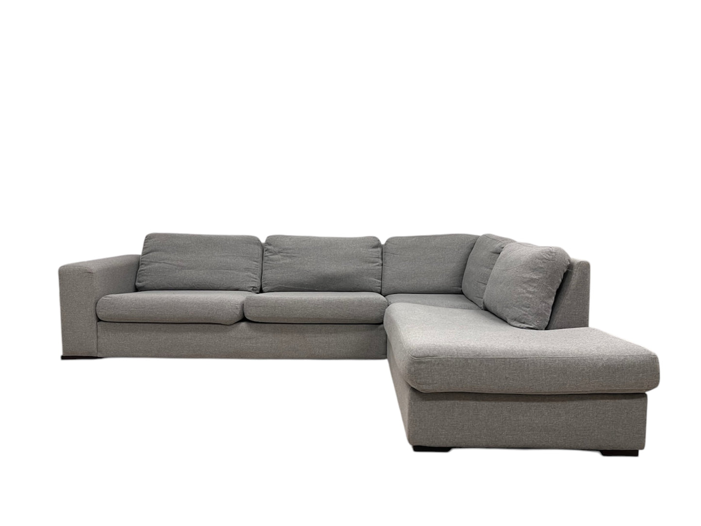 Billig nyrenset Skeidar hjørnesofa med åpen ende