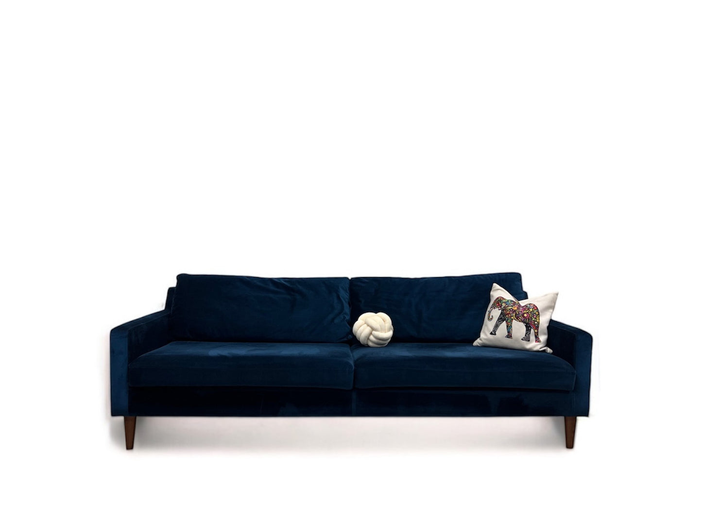 Strøken Astha Sofacompany 3 seter design sofa m pall