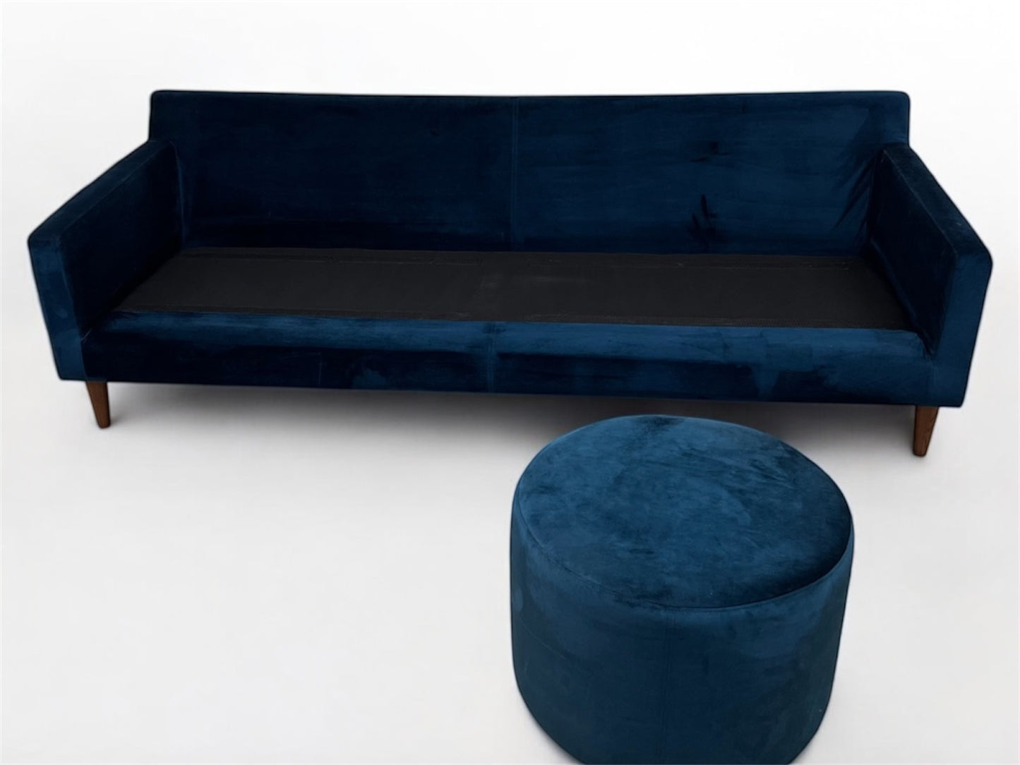 Strøken Astha Sofacompany 3 seter design sofa m pall