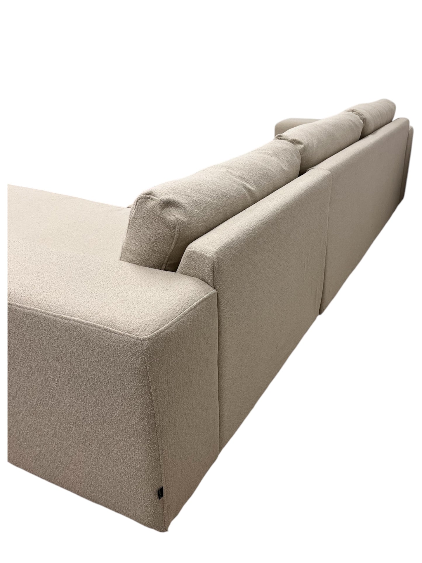Nyomtrukket lekkert Bolia Sepia design hjørnesofa omtrukket