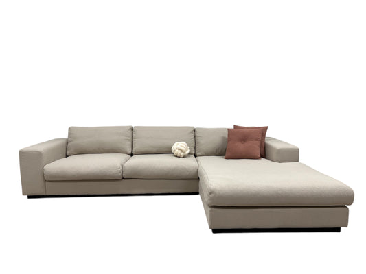 Nyomtrukket lekkert Bolia Sepia design hjørnesofa omtrukket