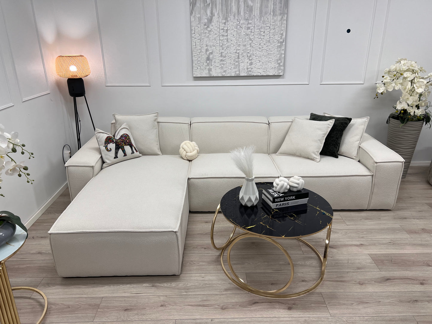 Paris hjørnesofa boucle