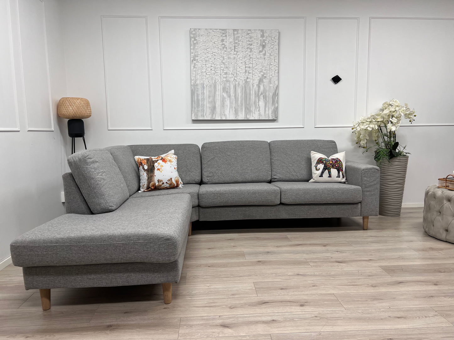 Nyrenset Fagerheim Hedda design hjørnesofa med sjeselong