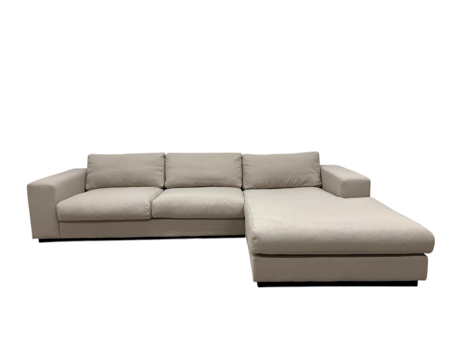 Nyomtrukket lekkert Bolia Sepia design hjørnesofa omtrukket