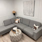 Nyrenset Fagerheim Hedda design hjørnesofa med sjeselong