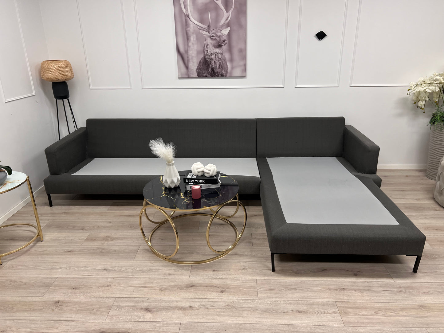 Nyrenset Sixbondstreet Crosby design hjørnesofa med sjeselong