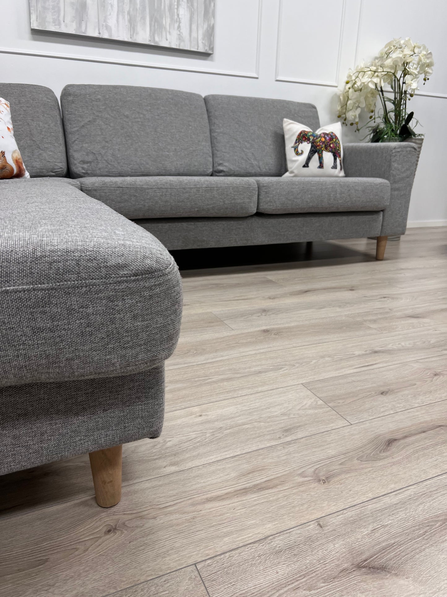 Nyrenset Fagerheim Hedda design hjørnesofa med sjeselong