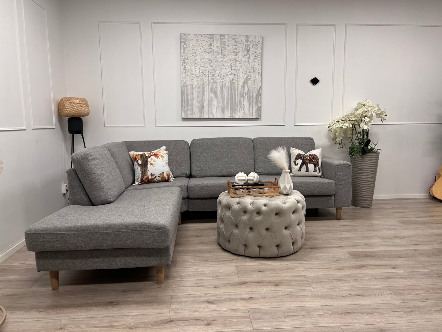 Nyrenset Fagerheim Hedda design hjørnesofa med sjeselong