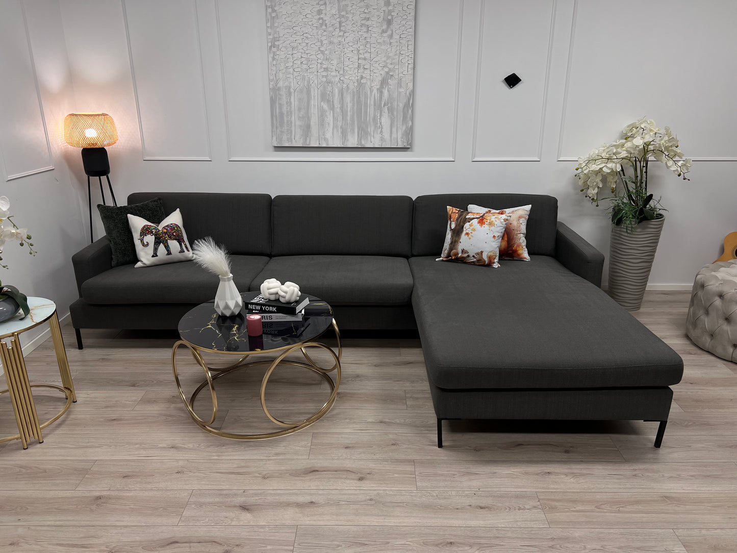 Nyrenset Sixbondstreet Crosby design hjørnesofa med sjeselong
