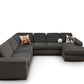 Nyrenset strøken Bohus Nordic design U hjørnesofa