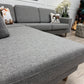 Nyrenset Fagerheim Hedda design hjørnesofa med sjeselong