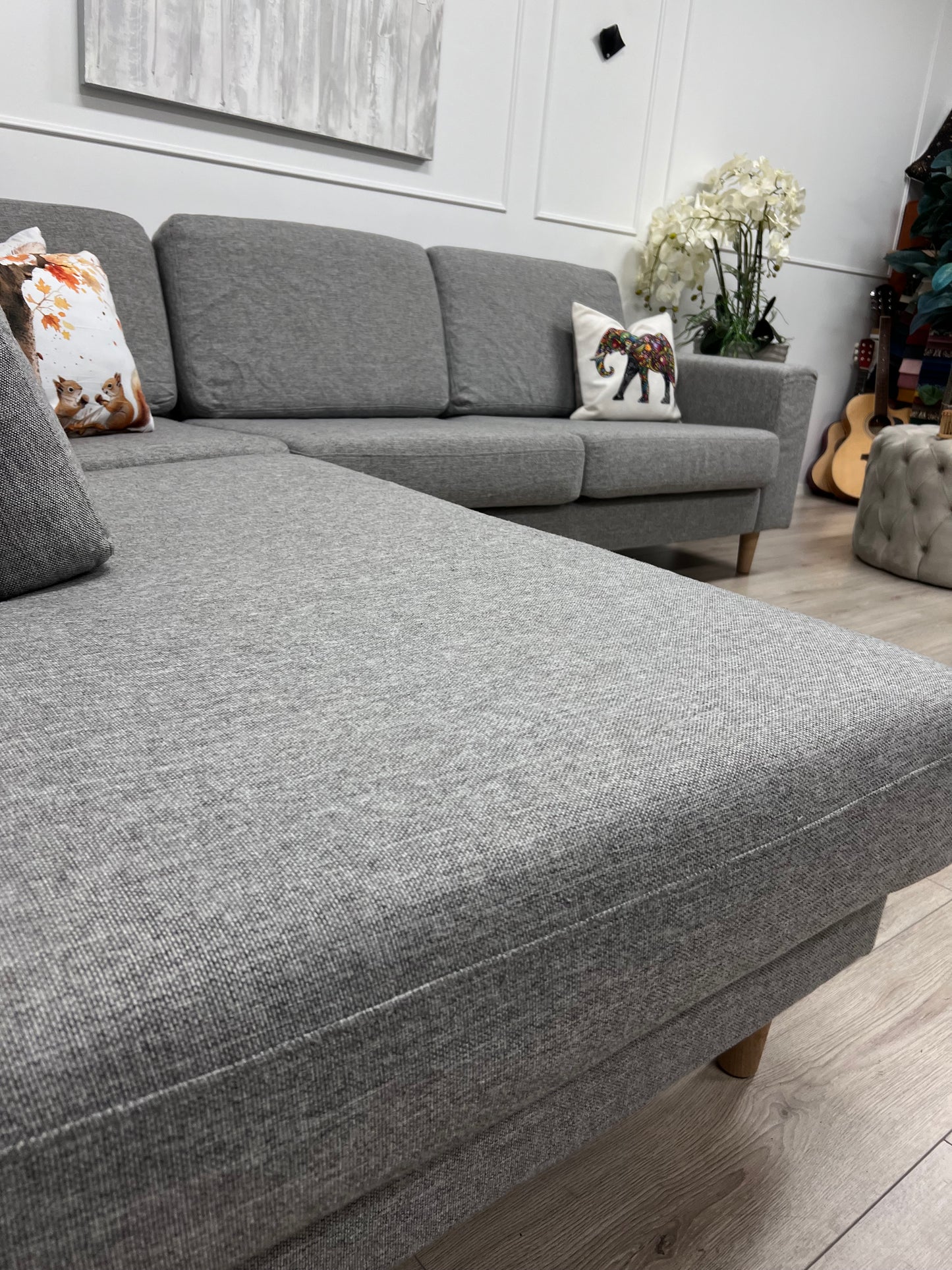 Nyrenset Fagerheim Hedda design hjørnesofa med sjeselong