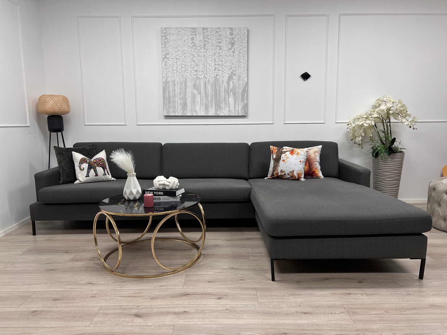 Nyrenset Sixbondstreet Crosby design hjørnesofa med sjeselong
