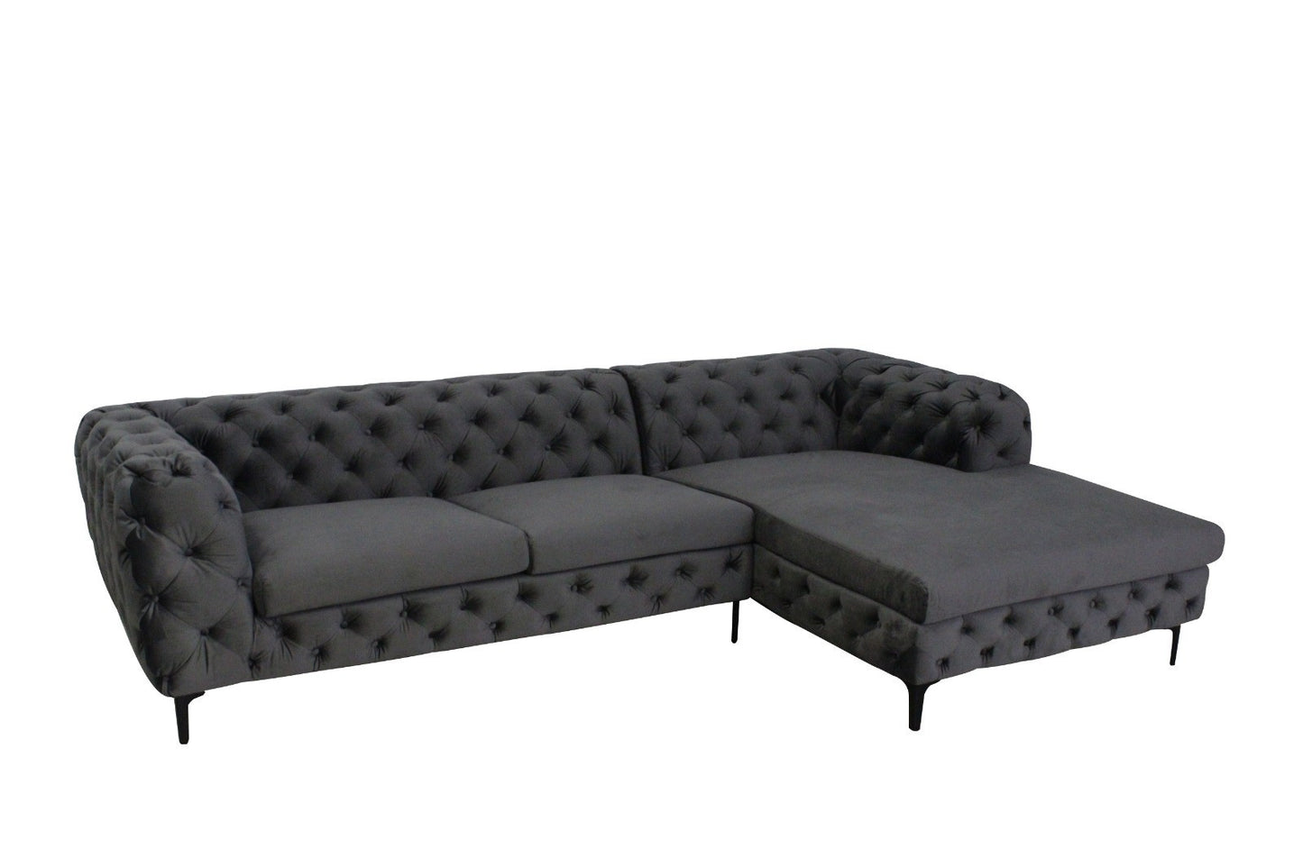 Helt nye Roma fløyel chester design sofaer med sjeselong