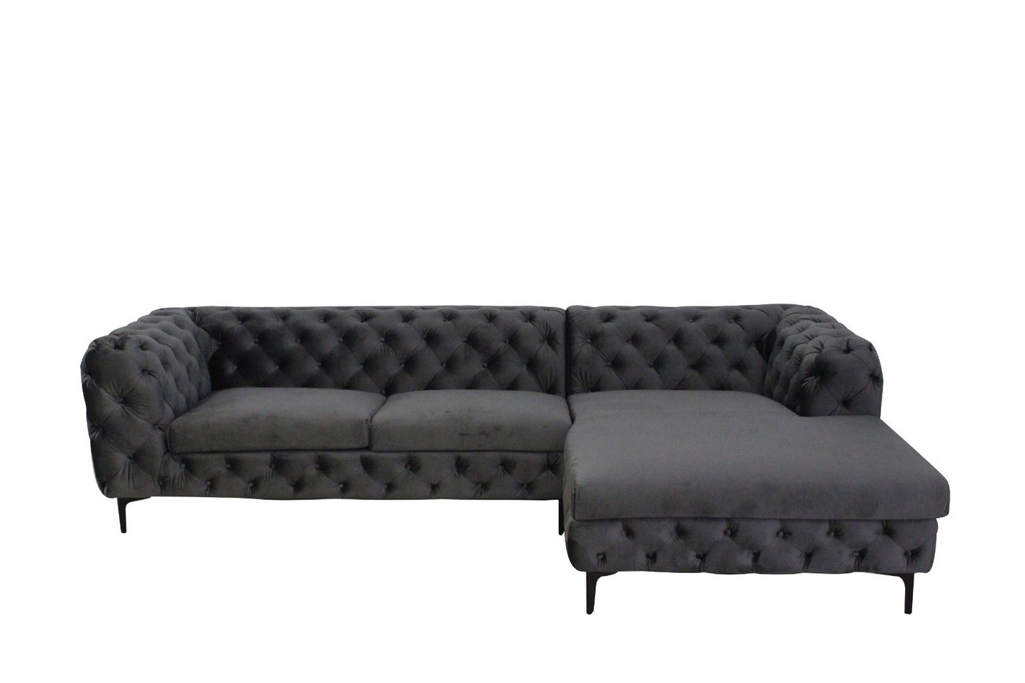 Helt nye Roma fløyel chester design sofaer med sjeselong