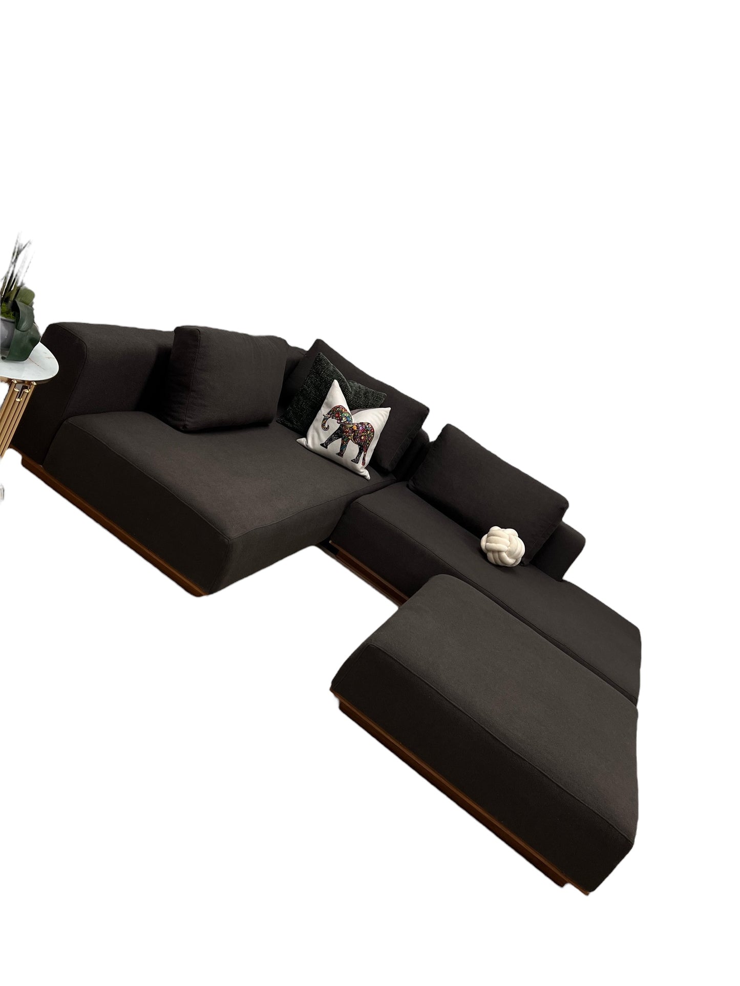 Nyomtrukket lekkert Bolia Element design hjørnesofa m pall
