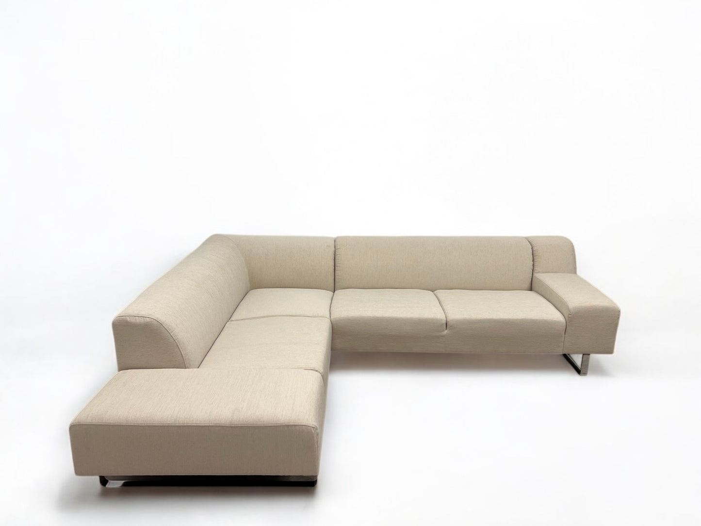 Nydelig nyomtrukket Bolia Seville design hjørnesofa beig