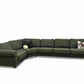 Nyomtrukket lekkert Furninova design hjørnesofa i boucle