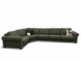 Nyomtrukket lekkert Furninova design hjørnesofa i boucle