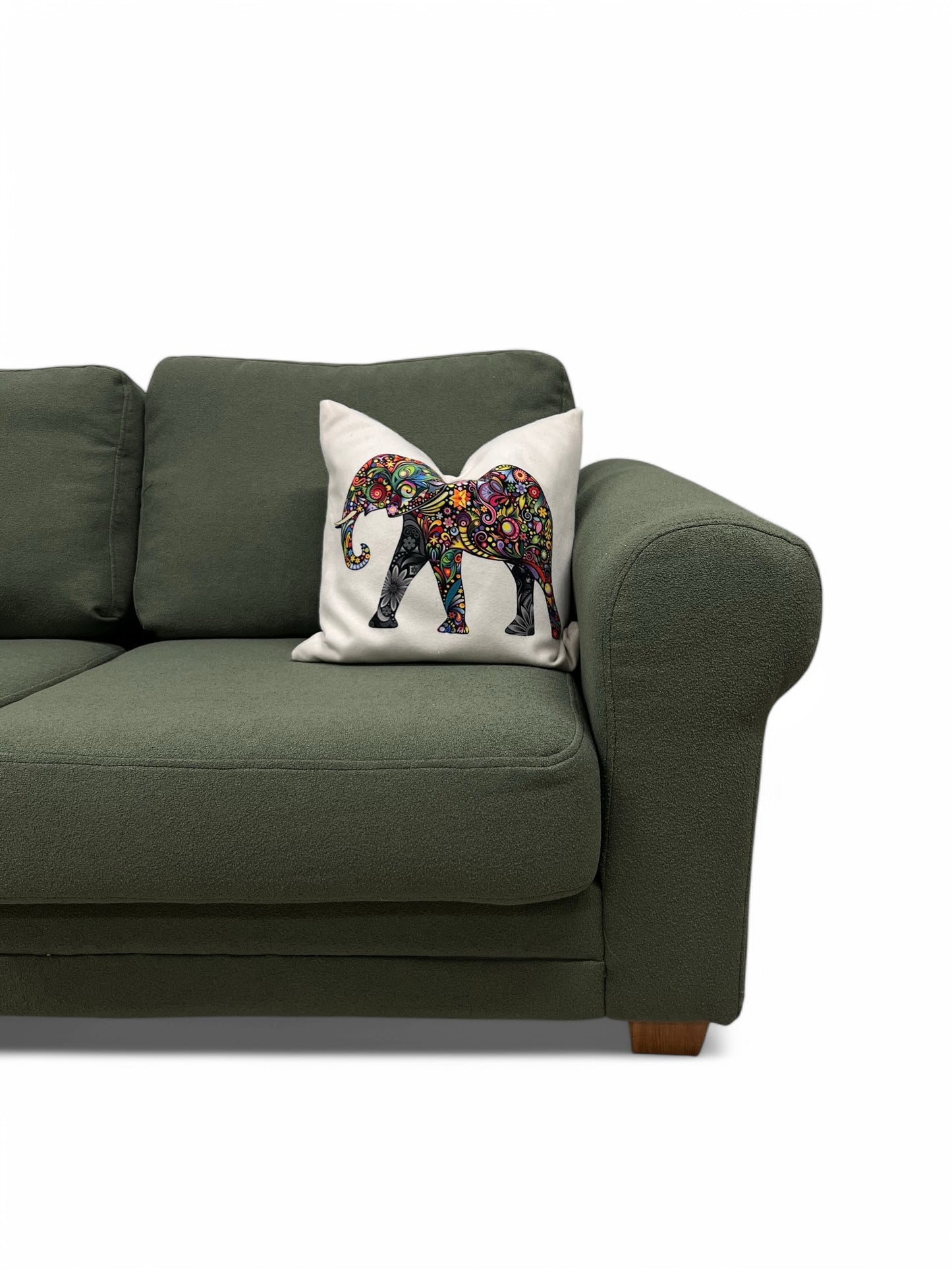 Nyomtrukket lekkert Furninova design hjørnesofa i boucle