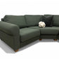 Nyomtrukket lekkert Furninova design hjørnesofa i boucle