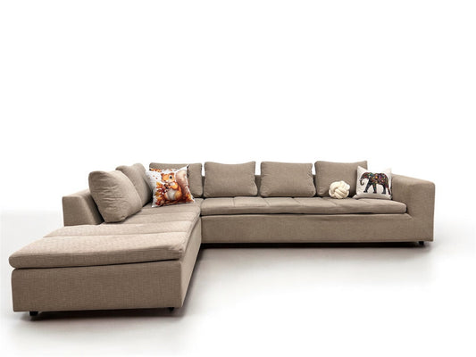 Nyrenset strøken Boconcept Mezzo design hjørnesofa i beige