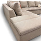 Nyrenset strøken Boconcept Mezzo design hjørnesofa i beige