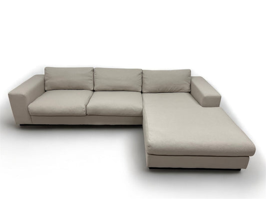 Nyomtrukket lekkert Bolia Sepia design hjørnesofa omtrukket