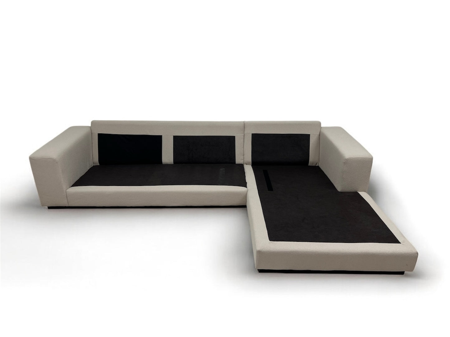 Nyomtrukket lekkert Bolia Sepia design hjørnesofa omtrukket