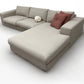 Nyomtrukket lekkert Bolia Sepia design hjørnesofa omtrukket