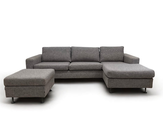 Nyrenset Bolia Milano design hjørnesofa m pall