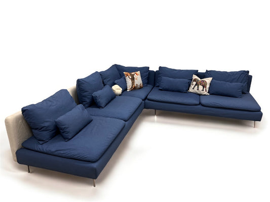Strøken nyrenset Ikea Søderhamn hjørnesofa