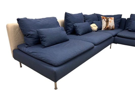 Strøken nyrenset Ikea Søderhamn hjørnesofa