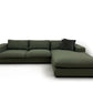 Nyomtrukket Bolia Sepia hjørnesofa i boucle omtrukket