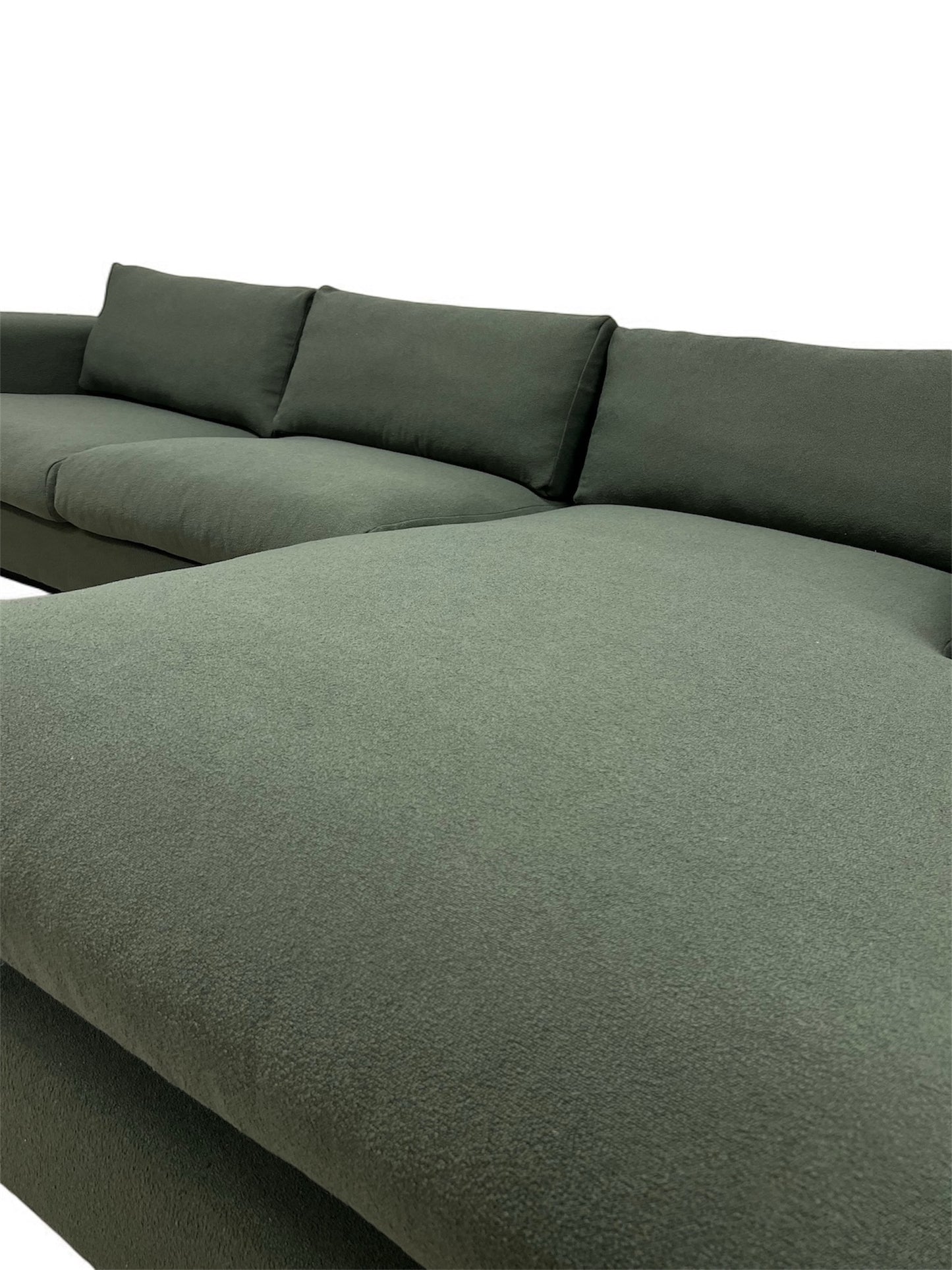 Nyomtrukket Bolia Sepia hjørnesofa i boucle omtrukket