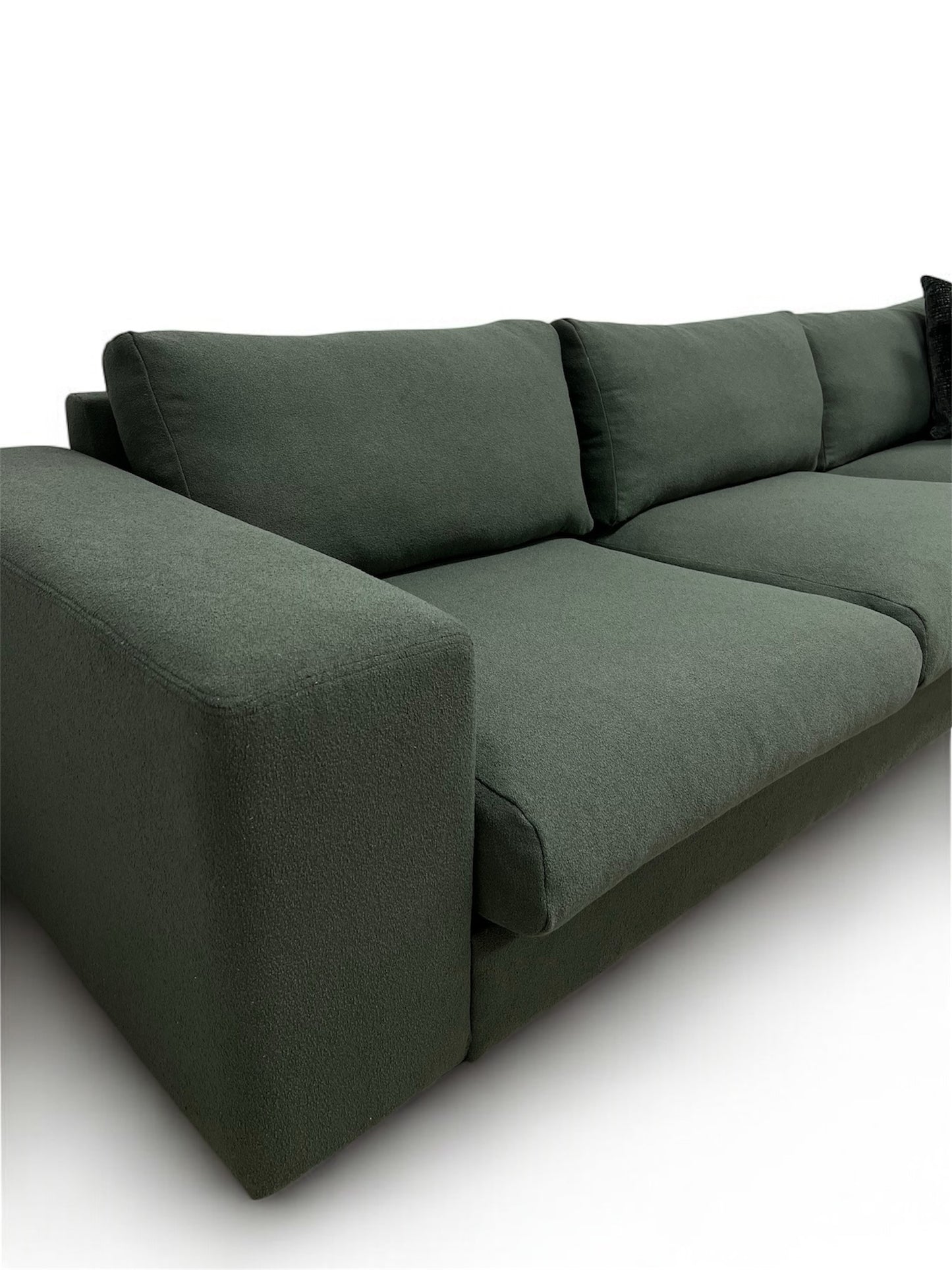 Nyomtrukket Bolia Sepia hjørnesofa i boucle omtrukket