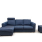 Nyrenset og liten Skeidar design hjørnesofa m pall