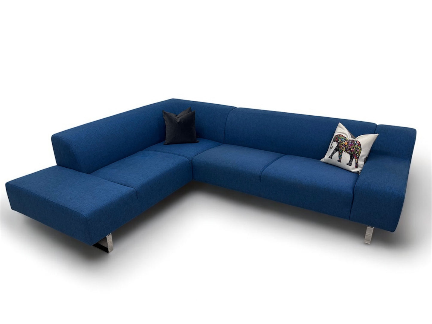 Strøken Bolia Seville design hjørnesofa i blå