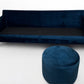 Strøken Astha Sofacompany 3 seter design sofa m pall