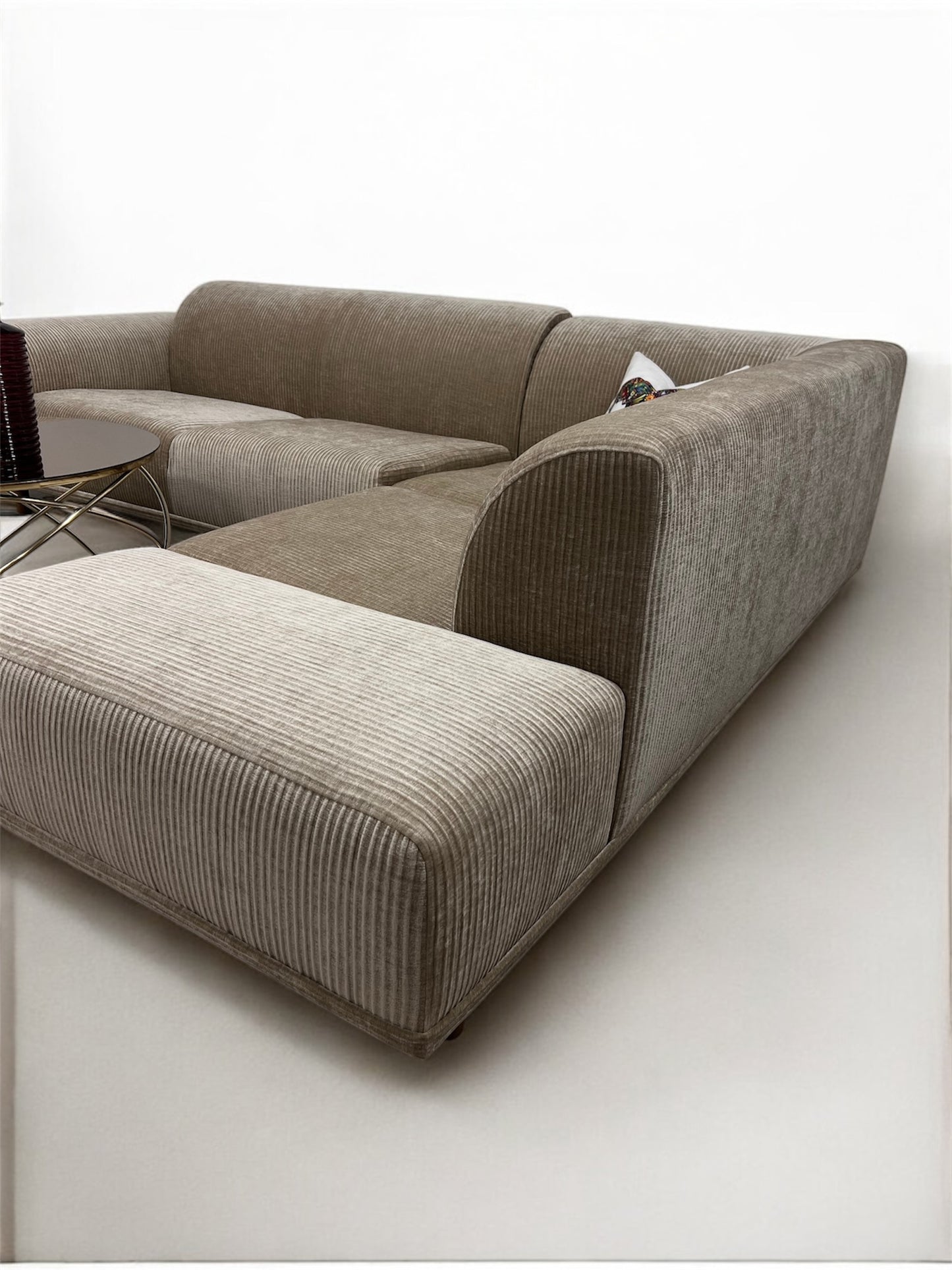 Nyomtrukket Bolia Hannah design hjørnesofa super fin