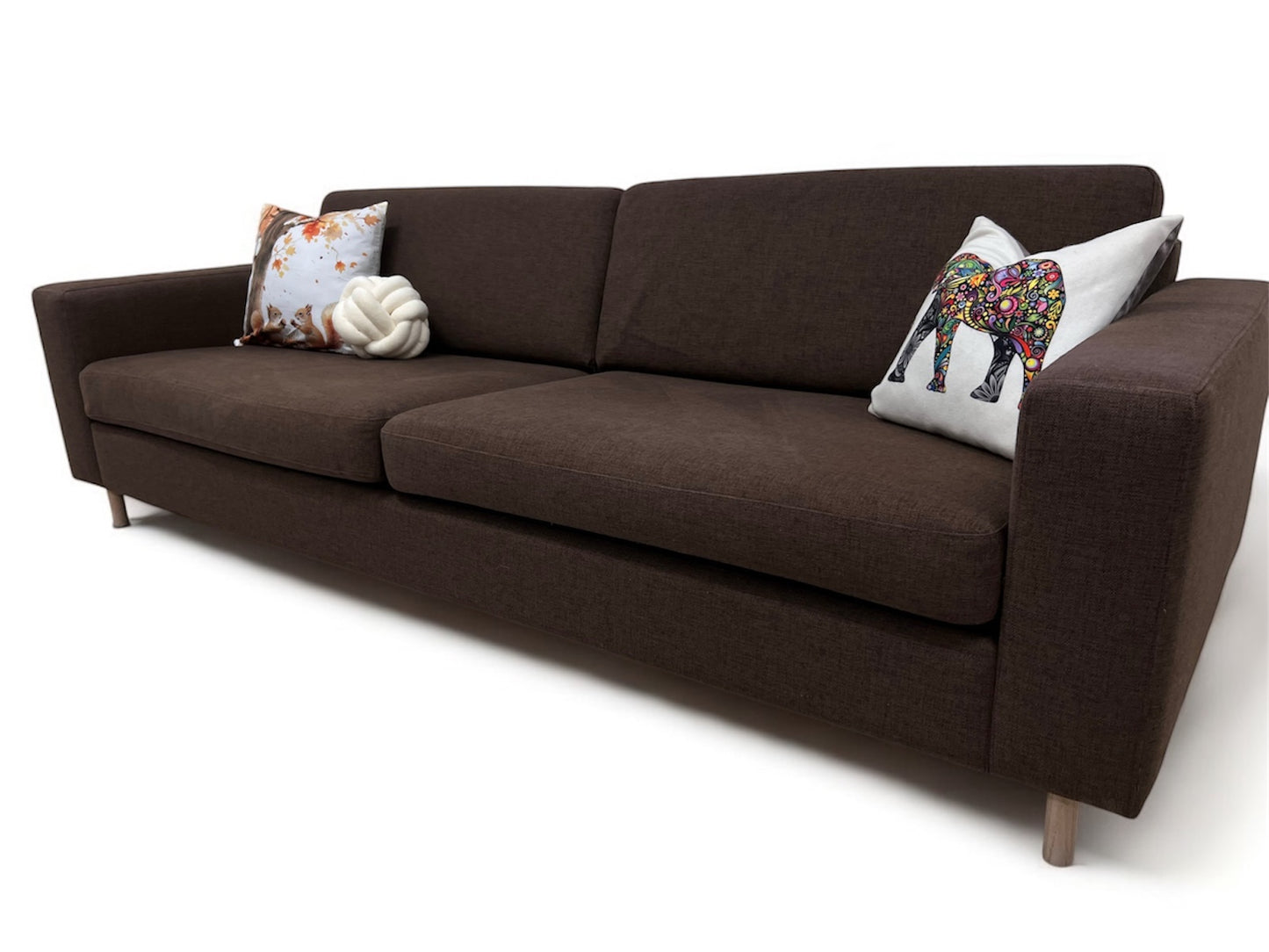 Nyrenset Bolia Scandinavia 3 seter design sofa mørkbrun